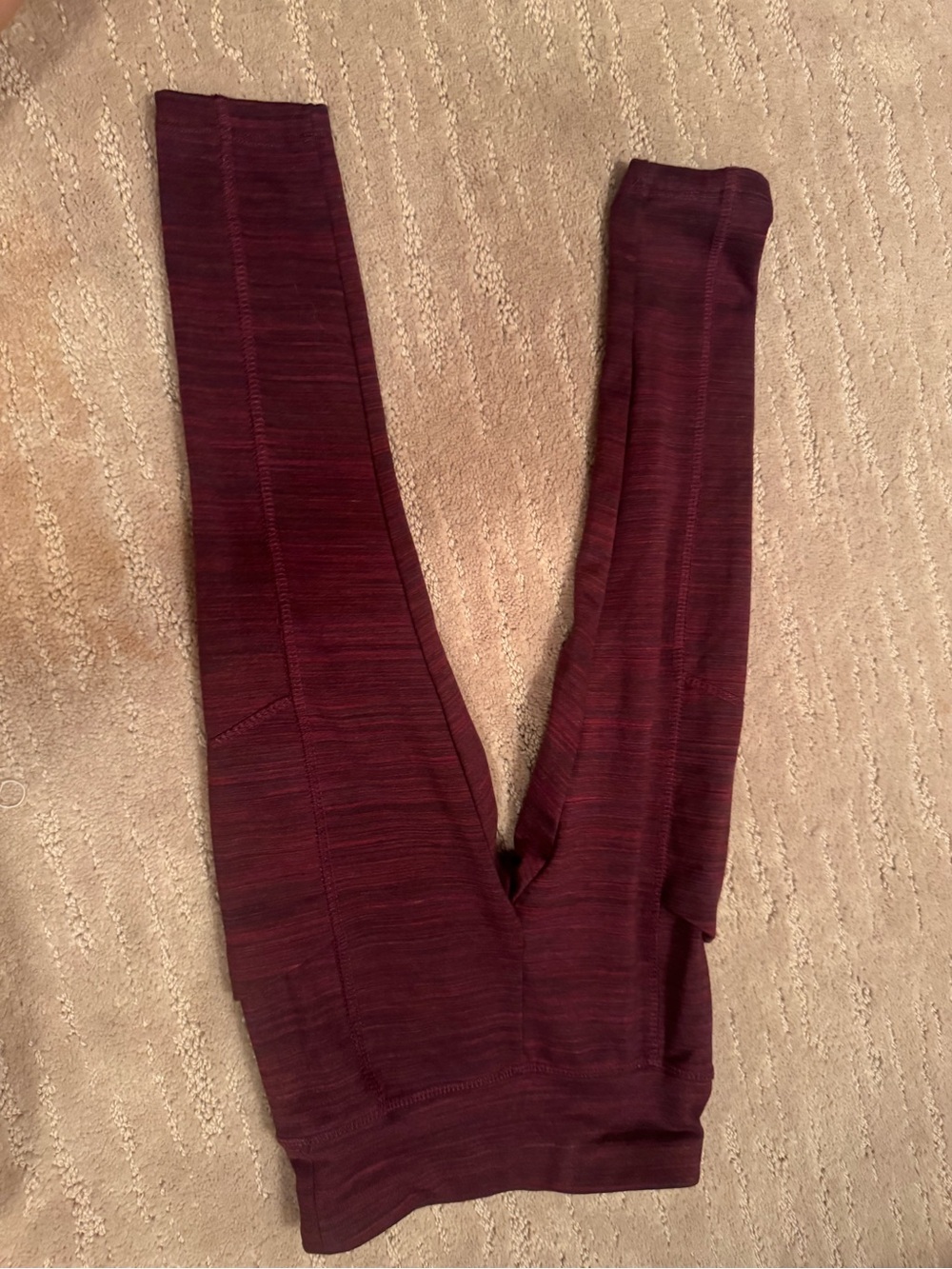 Girls High-Rise Active Leggings — Burgundy